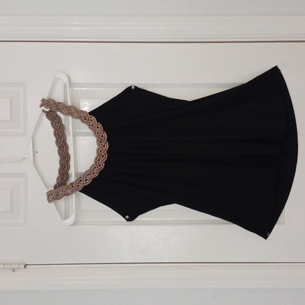 Spense Halter Top Blouse With Cutout In Back